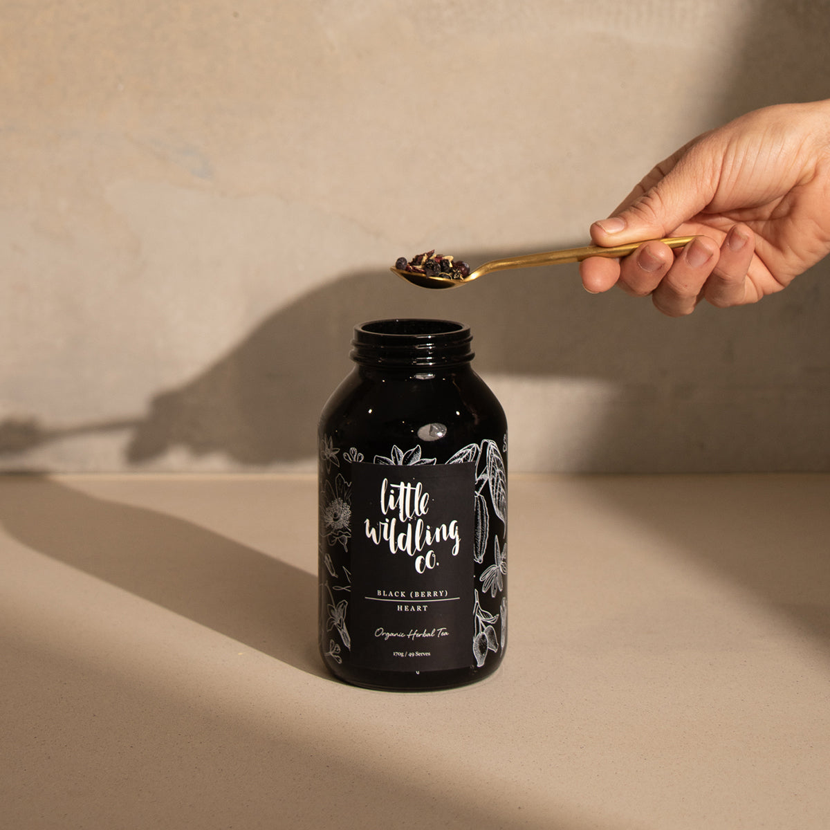 Black Berry Heart antioxidant berry tea organic