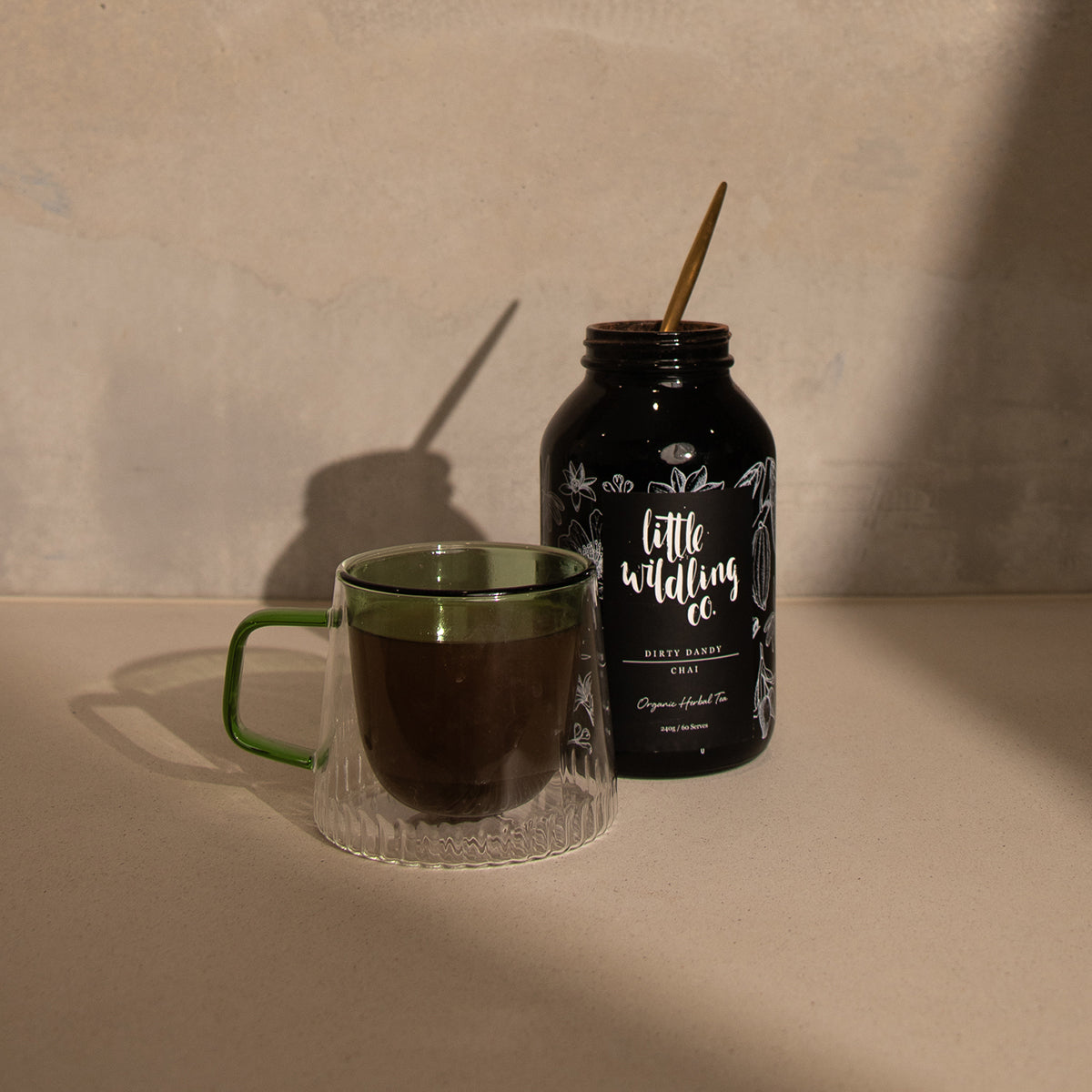 Caffeine-free coffee alternative chai blend