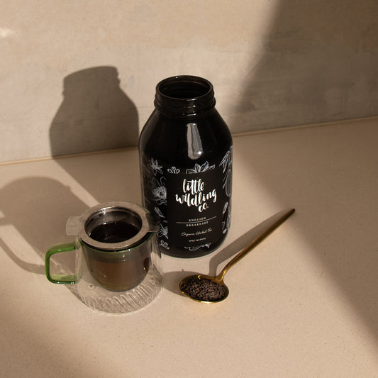 Organic English Breakfast black tea strong and smooth