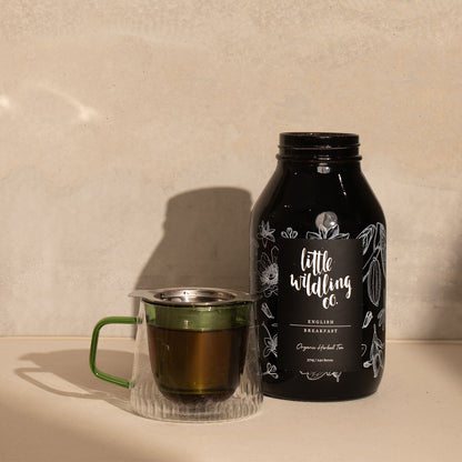English Breakfast tea jar - organic full-bodied blend