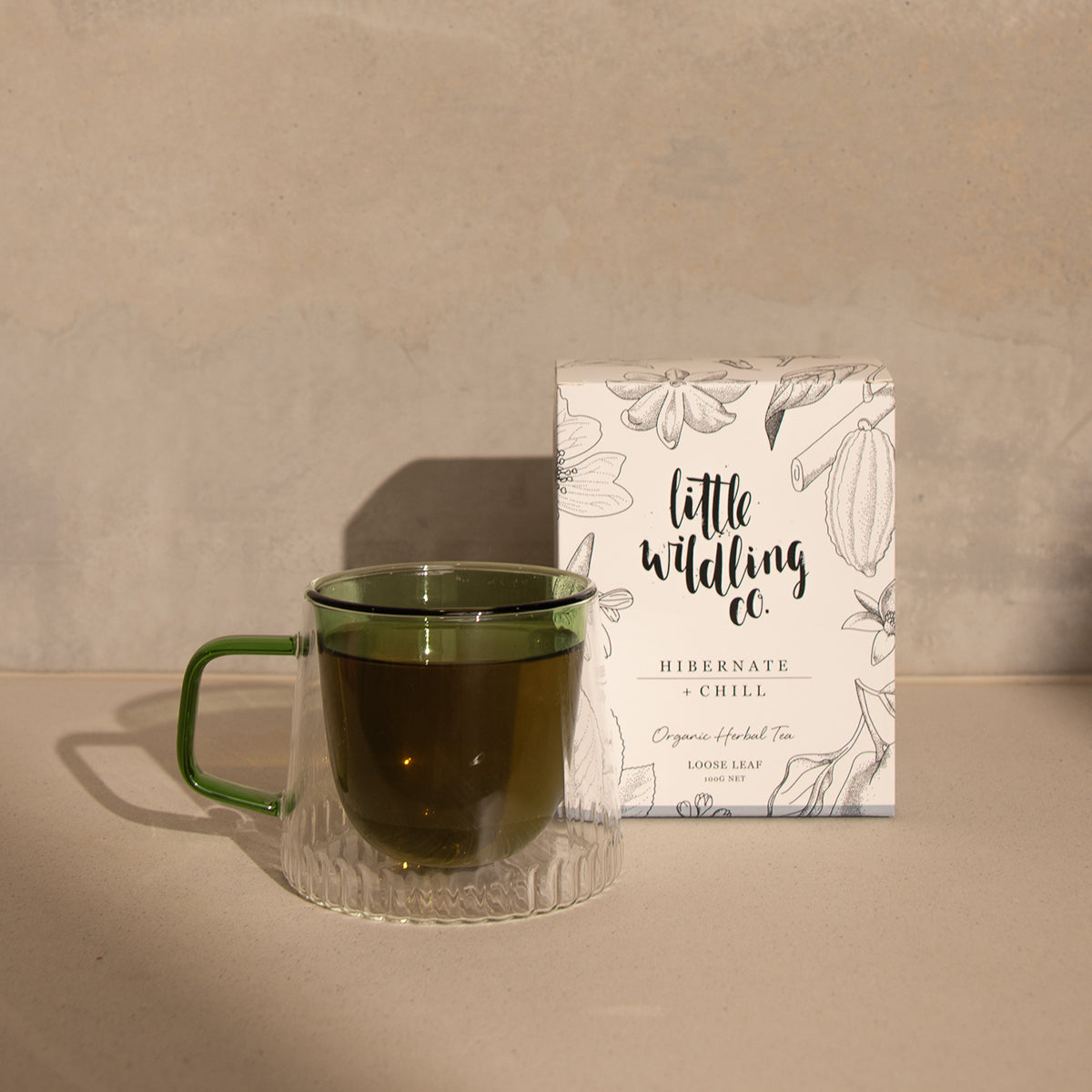 Natural sleep tea with chamomile and licorice root