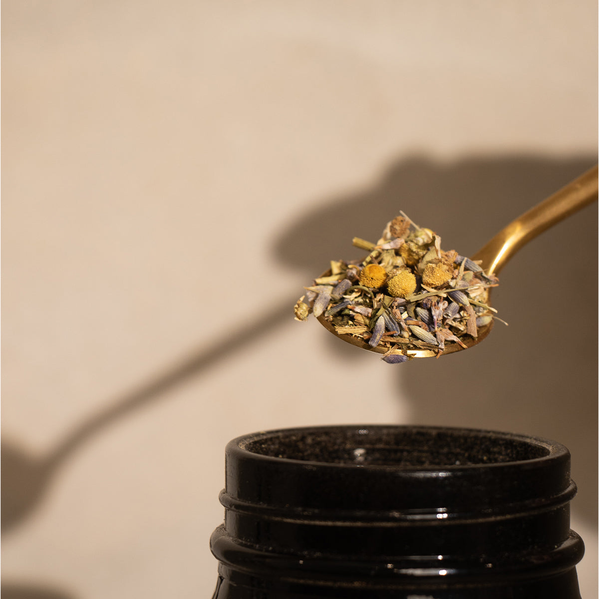 Bedtime tea with lavender and valerian root