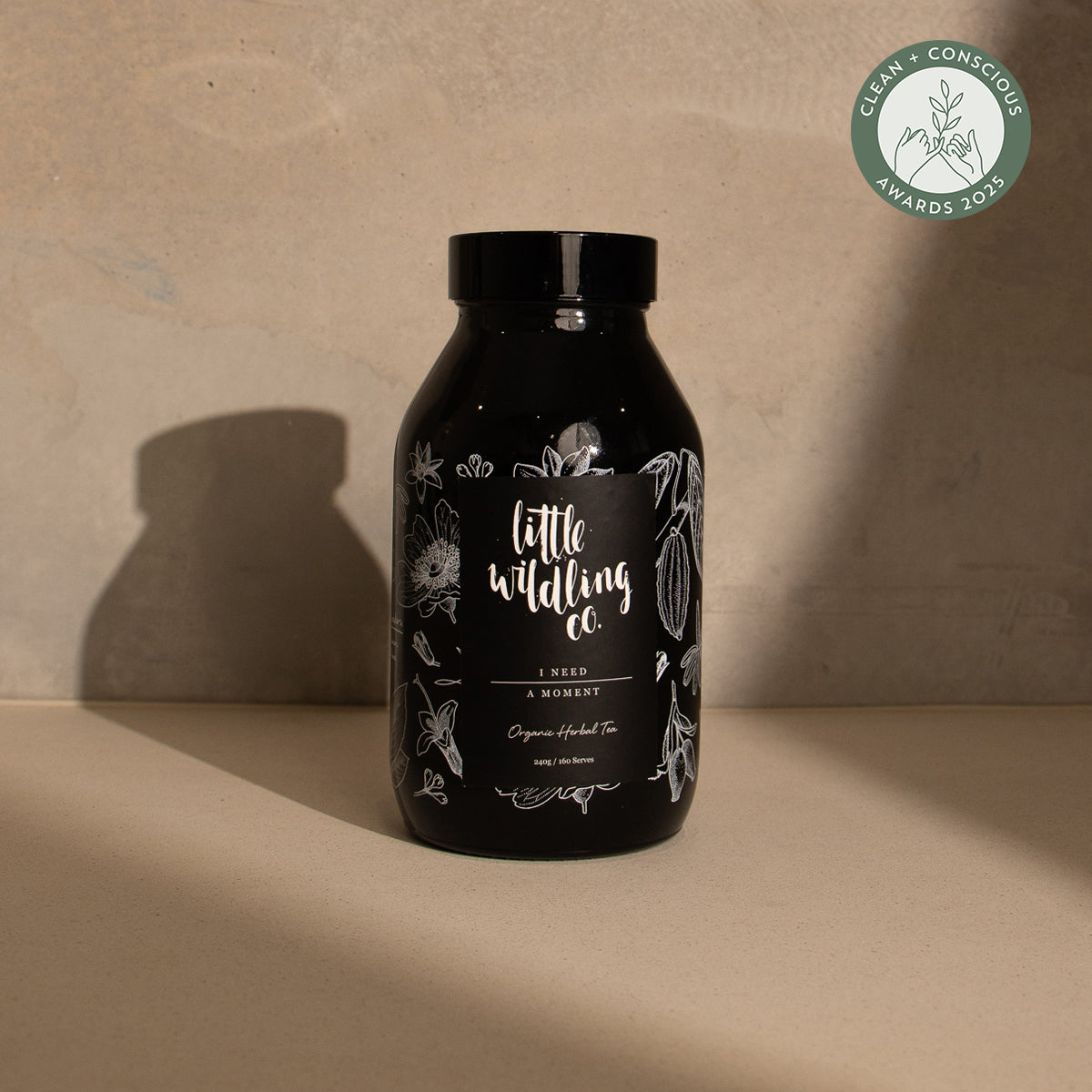 Organic stress relief tea with chamomile and passionflowe