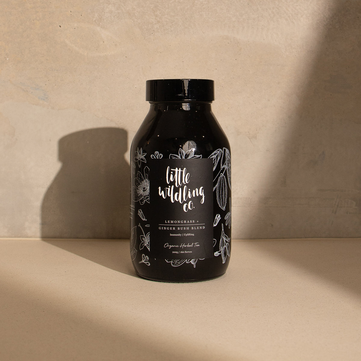 Lemongrass ginger tea jar - Australian immunity blend