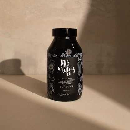 Calming digestive tea with lavender and lemon myrtle