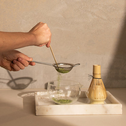 Ceremonial grade matcha with refreshing peppermint