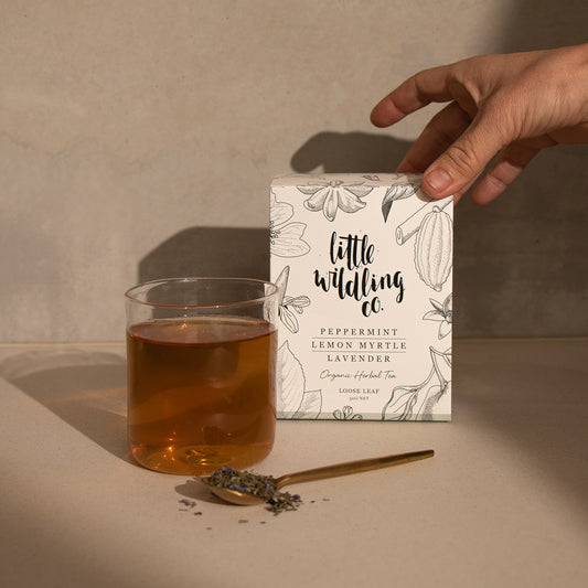 Peppermint lemon myrtle lavender digestive tea