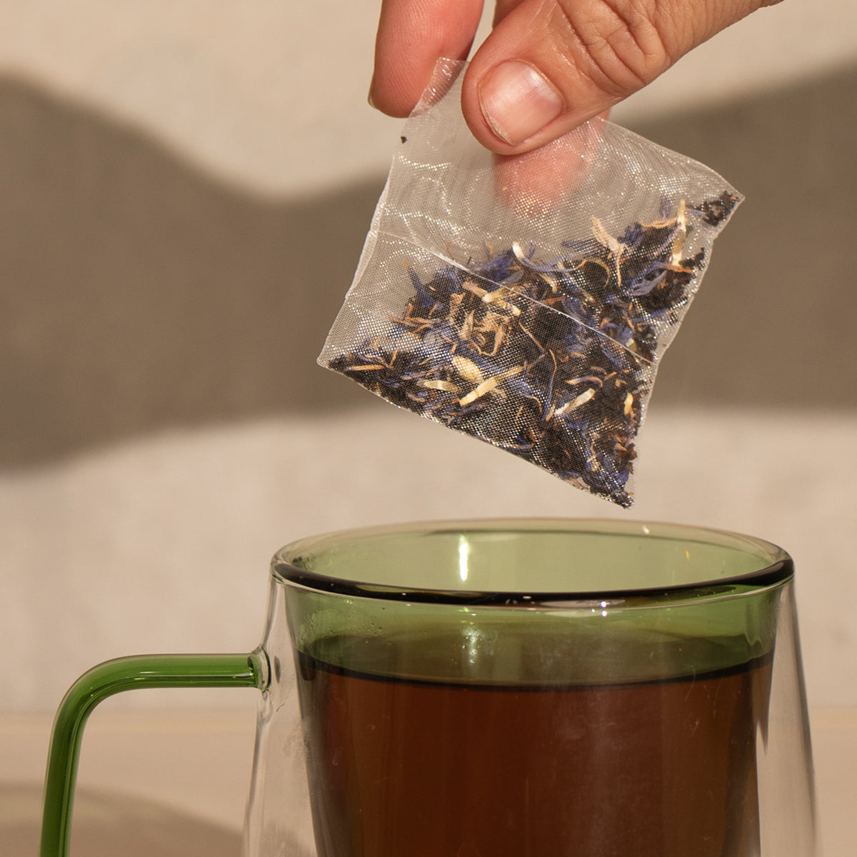Classic Earl Grey tea with floral twist